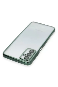 Samsung Galaxy M23 Kılıf Lensli Silikon - Yeşil