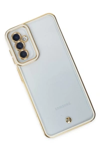 Samsung Galaxy M23 Kılıf Liva Lens Silikon - Beyaz