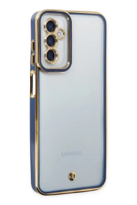 Samsung Galaxy M23 Kılıf Liva Lens Silikon - Mavi