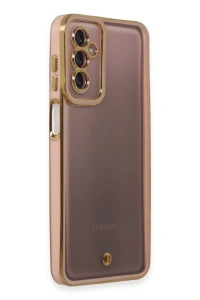 Samsung Galaxy M23 Kılıf Liva Lens Silikon - Pudra