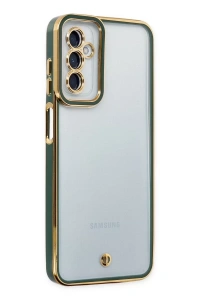 Samsung Galaxy M23 Kılıf Liva Lens Silikon - Yeşil