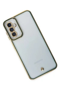 Samsung Galaxy M23 Kılıf Liva Lens Silikon - Yeşil