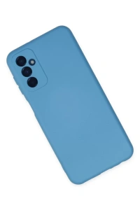 Samsung Galaxy M23 Kılıf Nano içi Kadife Silikon - Mavi