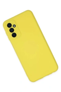 Samsung Galaxy M23 Kılıf Nano içi Kadife Silikon - Sarı