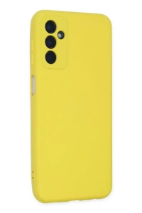 Samsung Galaxy M23 Kılıf Nano içi Kadife Silikon - Sarı