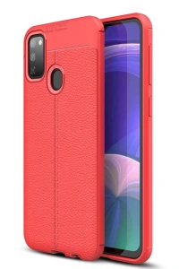 Samsung Galaxy M30S Kılıf Auto Focus Kapak - Kırmızı