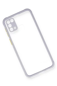 Samsung Galaxy M31 Kılıf Miami Şeffaf Silikon - Lila