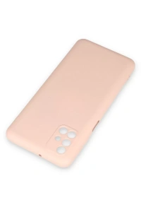 Samsung Galaxy M31S Kılıf Nano içi Kadife Silikon - Pudra
