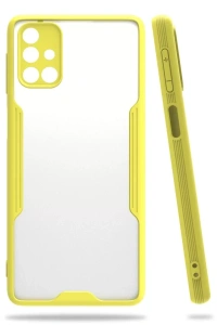 Samsung Galaxy M31S Kılıf Platin Silikon - Sarı