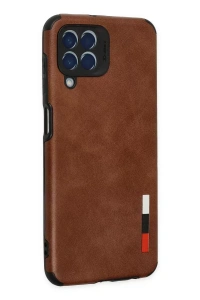 Samsung Galaxy M33 Kılıf Loop Deri Silikon - Kahverengi
