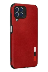Samsung Galaxy M33 Kılıf Loop Deri Silikon - Kırmızı