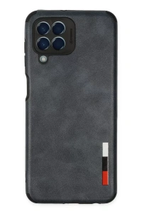 Samsung Galaxy M33 Kılıf Loop Deri Silikon - Lacivert