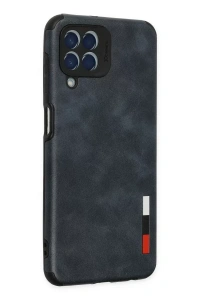 Samsung Galaxy M33 Kılıf Loop Deri Silikon - Lacivert