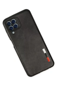 Samsung Galaxy M33 Kılıf Loop Deri Silikon - Siyah