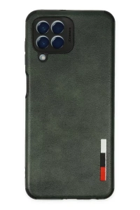Samsung Galaxy M33 Kılıf Loop Deri Silikon - Yeşil