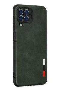 Samsung Galaxy M33 Kılıf Loop Deri Silikon - Yeşil