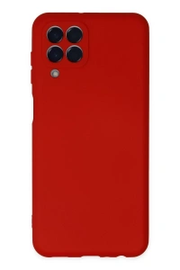 Samsung Galaxy M33 Kılıf Nano içi Kadife Silikon - Kırmızı