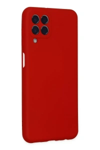 Samsung Galaxy M33 Kılıf Nano içi Kadife Silikon - Kırmızı