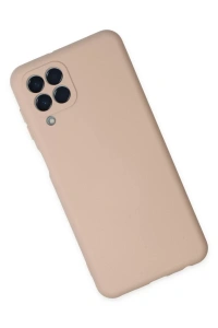 Samsung Galaxy M33 Kılıf Nano içi Kadife Silikon - Pudra