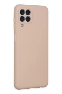 Samsung Galaxy M33 Kılıf Nano içi Kadife Silikon - Pudra