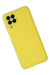 Samsung Galaxy M33 Kılıf Nano içi Kadife Silikon - Sarı