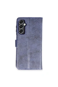 Samsung Galaxy M34 5G Kılıf Trend S Plus Kapaklı Kılıf - Lacivert