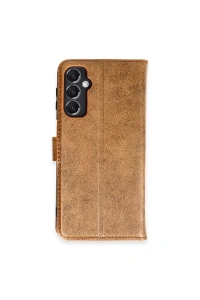 Samsung Galaxy M34 5G Kılıf Trend S Plus Kapaklı Kılıf - Taba