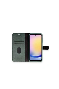 Samsung Galaxy M34 5G Kılıf Trend S Plus Kapaklı Kılıf - Yeşil