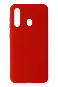 Samsung Galaxy M40 Kılıf Nano içi Kadife Silikon - Kırmızı