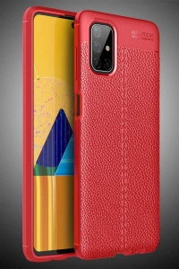 Samsung Galaxy M51 Kılıf Auto Focus Kapak - Kırmızı