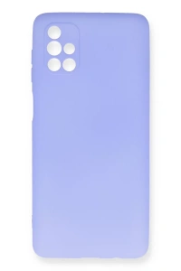Samsung Galaxy M51 Kılıf First Silikon - Lila