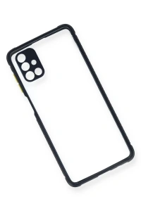 Samsung Galaxy M51 Kılıf Miami Şeffaf Silikon - Lacivert