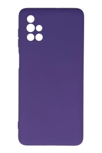 Samsung Galaxy M51 Kılıf Nano içi Kadife Silikon - Mor