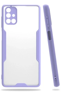 Samsung Galaxy M51 Kılıf Platin Silikon - Lila