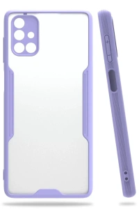 Samsung Galaxy M51 Kılıf Platin Silikon - Lila