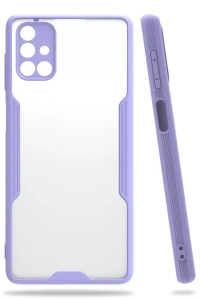 Samsung Galaxy M51 Kılıf Platin Silikon - Lila