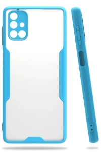 Samsung Galaxy M51 Kılıf Platin Silikon - Mavi