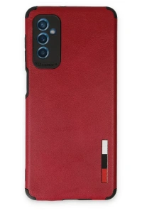 Samsung Galaxy M52 5G Kılıf Loop Deri Silikon - Kırmızı