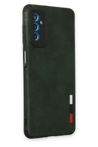 Samsung Galaxy M52 5G Kılıf Loop Deri Silikon - Yeşil