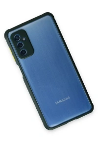 Samsung Galaxy M52 5G Kılıf Miami Şeffaf Silikon - Koyu Yeşil