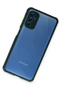 Samsung Galaxy M52 5G Kılıf Miami Şeffaf Silikon - Koyu Yeşil
