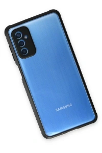 Samsung Galaxy M52 5G Kılıf Miami Şeffaf Silikon - Siyah