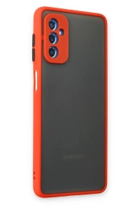 Samsung Galaxy M52 5G Kılıf Montreal Silikon Kapak - Kırmızı