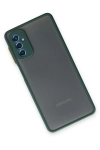 Samsung Galaxy M52 5G Kılıf Montreal Silikon Kapak - Yeşil