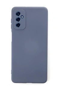 Samsung Galaxy M52 5G Kılıf Nano içi Kadife Silikon - Gri