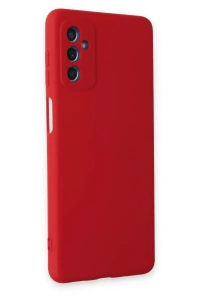 Samsung Galaxy M52 5G Kılıf Nano içi Kadife Silikon - Kırmızı