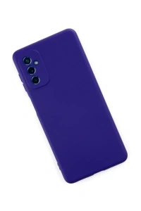 Samsung Galaxy M52 5G Kılıf Nano içi Kadife Silikon - Mor