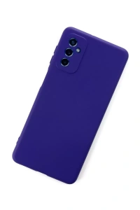 Samsung Galaxy M52 5G Kılıf Nano içi Kadife Silikon - Mor