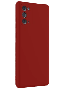 Samsung Galaxy Note 20 Kılıf First Silikon - Bordo