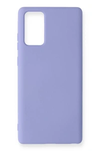 Samsung Galaxy Note 20 Kılıf Nano içi Kadife Silikon - Lila